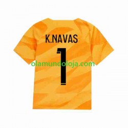 Camisola Paris Saint-Germain K.NAVAS 1 Guarda-redes Homem Equipamento Segundo 2023-2024 Manga Curta